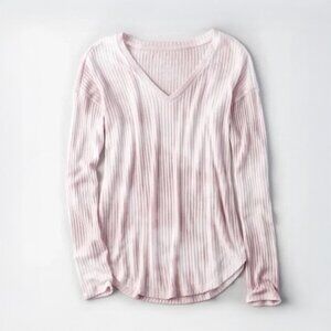AE Soft & Sexy Ribbed Long Sleeve Favorite T-Shirt - sz Medium